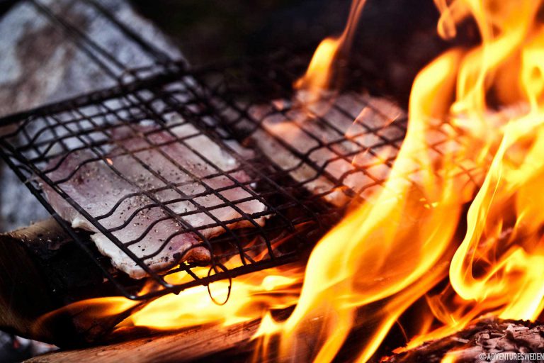 Grillad fisk, Ammerån | Foto: Tina Stafrén