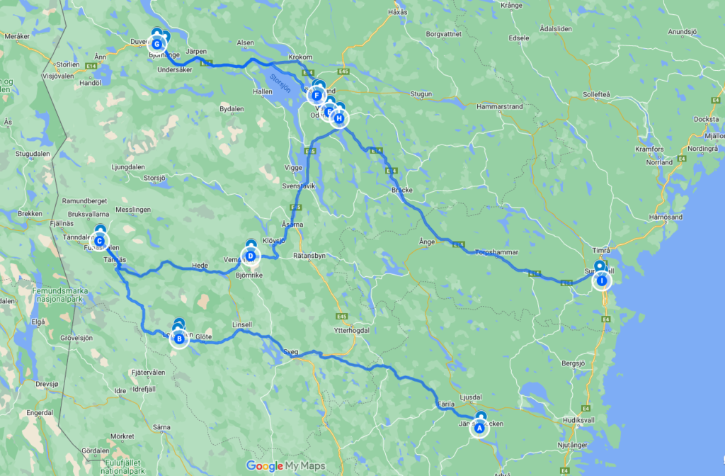 Cykeldestinationer Jämtland Härjedalen