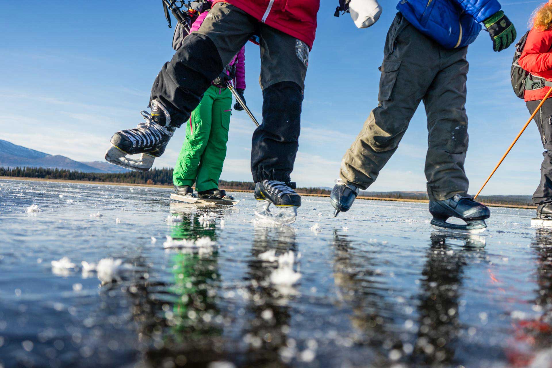 Outdoor Ice Skating on Natural Ice in Sweden | Adventure Sweden