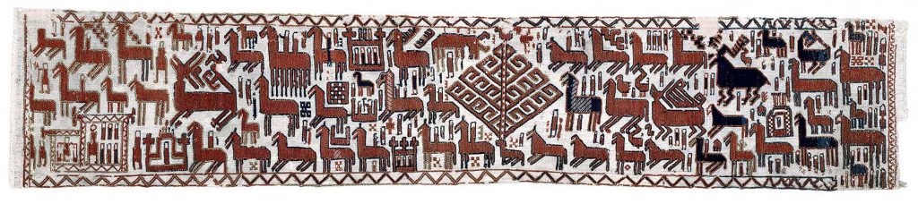 Överhogdalsbonaderna, Viking Tapestry, dating back over 1,000 years. Photo: Jamtli