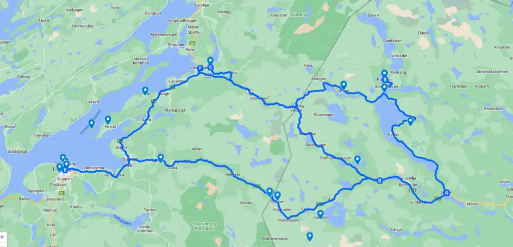 Panoramavägen Järpen-Kallsjön-Stiklestad-Skalstugevägen-Åre-Järpen