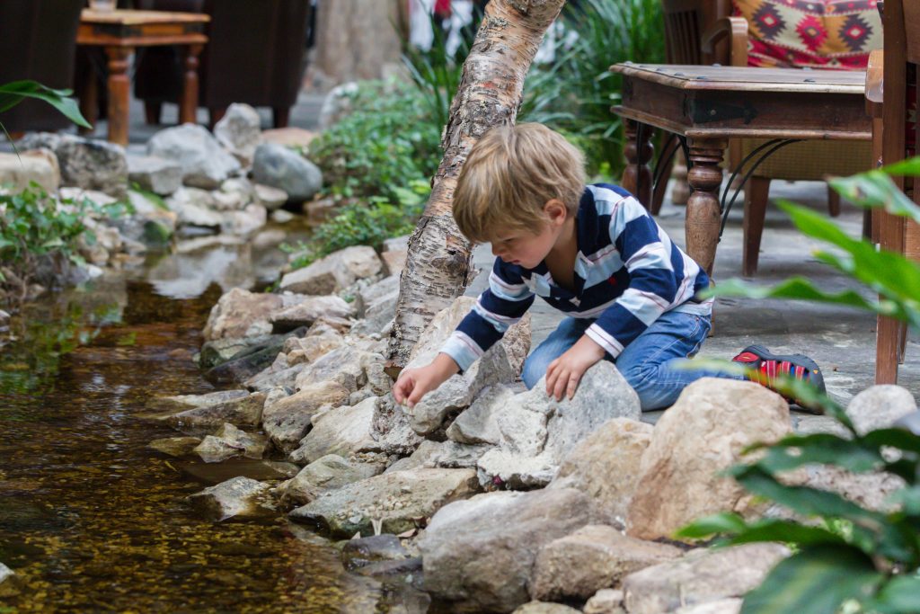 Kille vatten vinterträdgård storhogna
