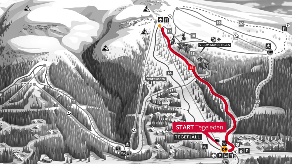 Tegeleden ski touring Åre