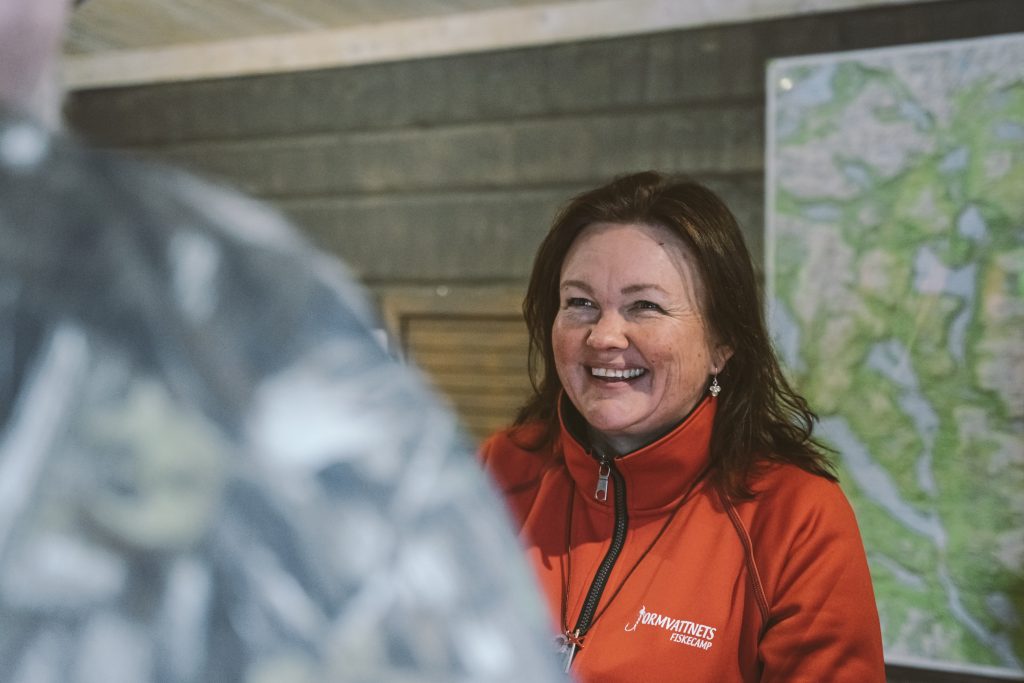 Marika reception fiskecamp