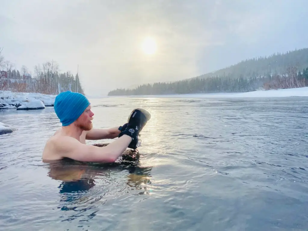 Winter swimming Maria Wilhelmsson