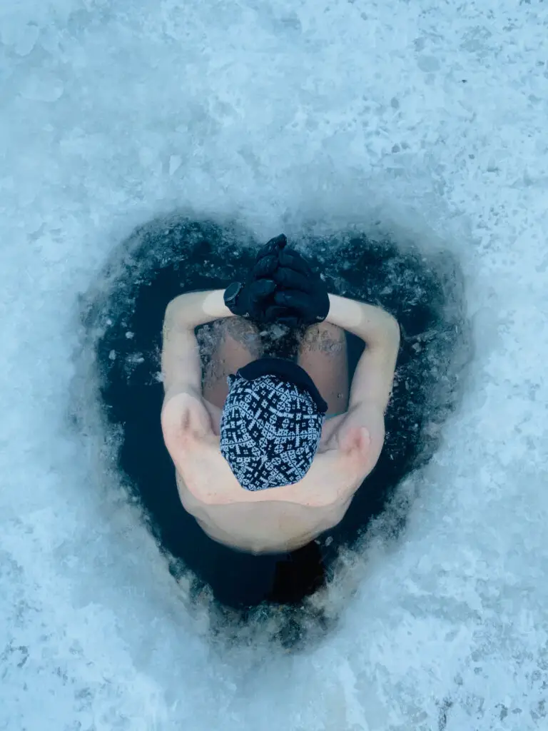 Heart shaped wake Maria Wilhelmsson