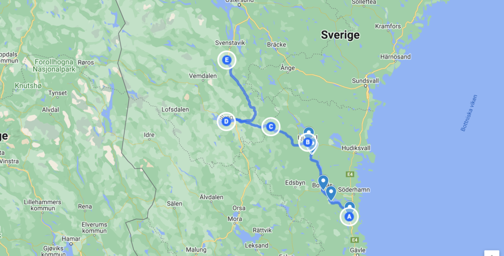 Tönnebro Bollnäs Järvsö Ljusdal Kårböle Härjedalen Jämtland