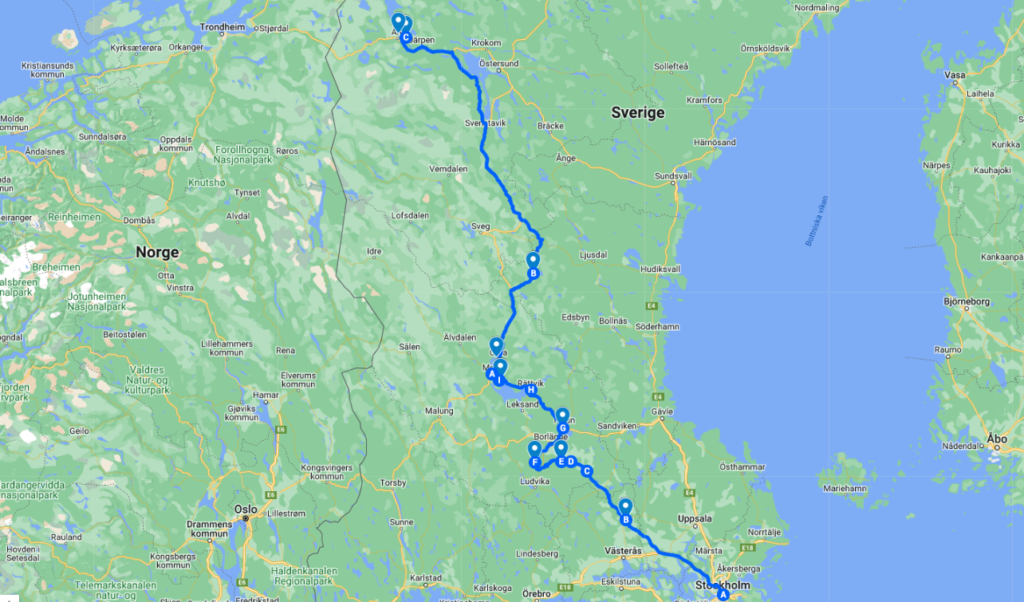 Gruvturen Sala Falun Loos Åre