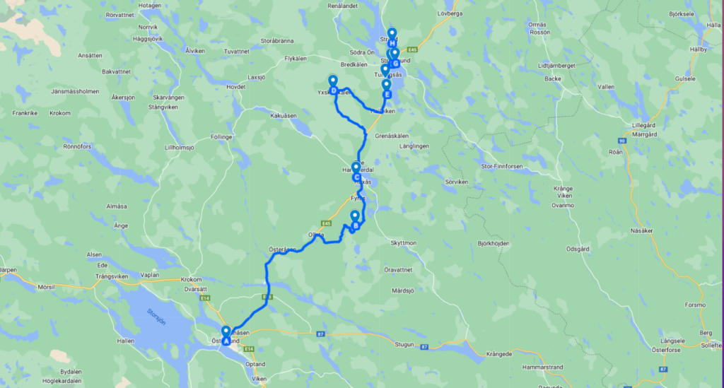 Äventyr mellan Östersund och Strömsund