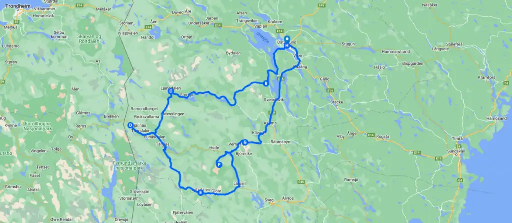 Södra rundturen Jämtland Härjedalen Fäbodar fjäll vilda djur