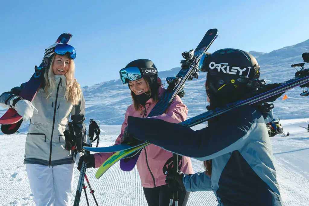 Skidåkning tillsammans i Åre Skistar