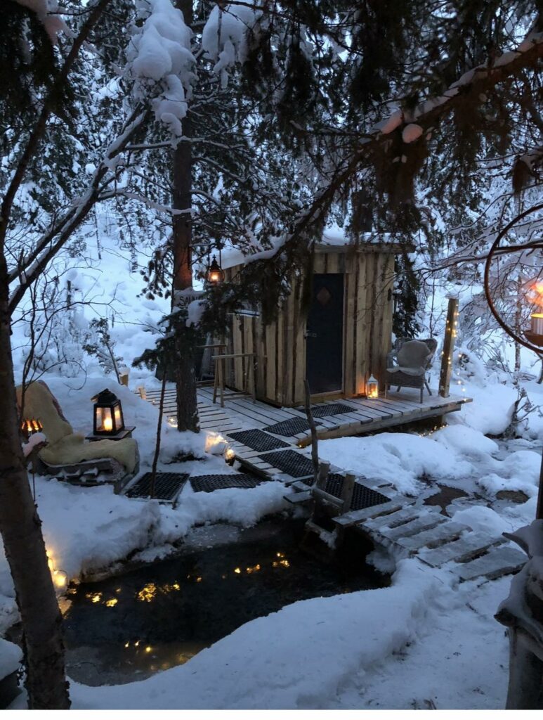 Bad och bastu Uppvallens fäbod Lofsdalen