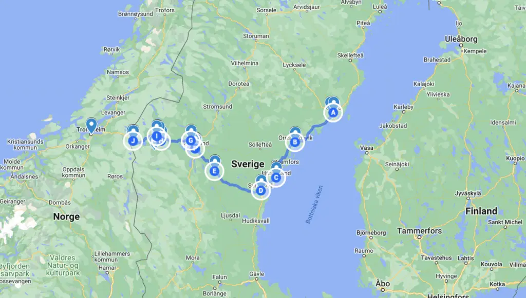 Tågluffa med barn i Sverige – ett fjälläventyr
