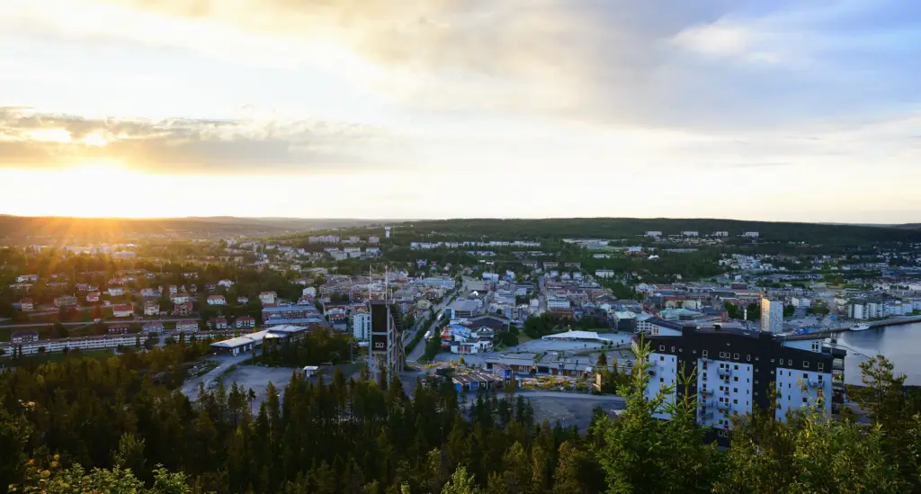 Utsikt från Varvsberget i Örnsköldsvik