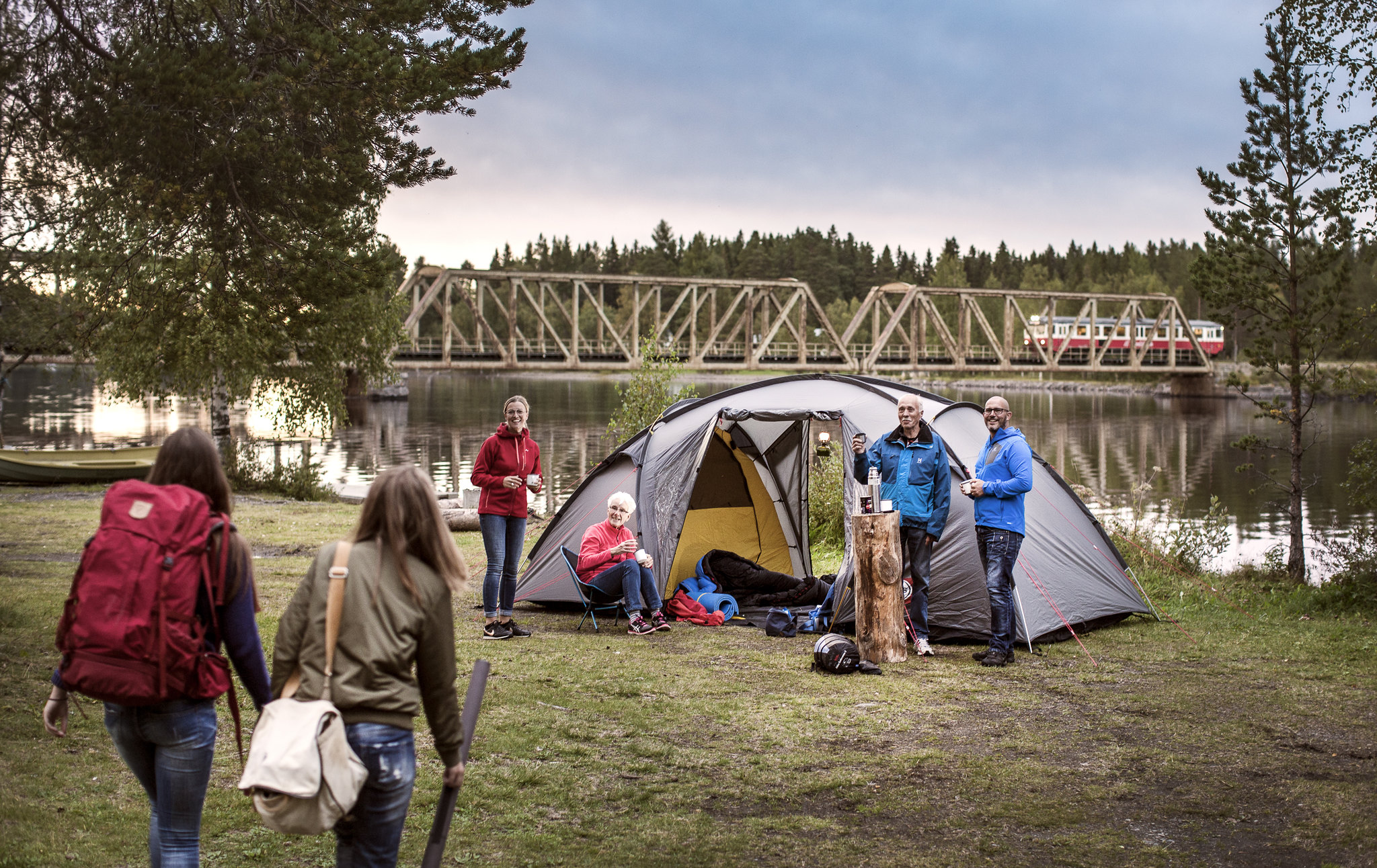 Campingsemester längs Inlandsbanan