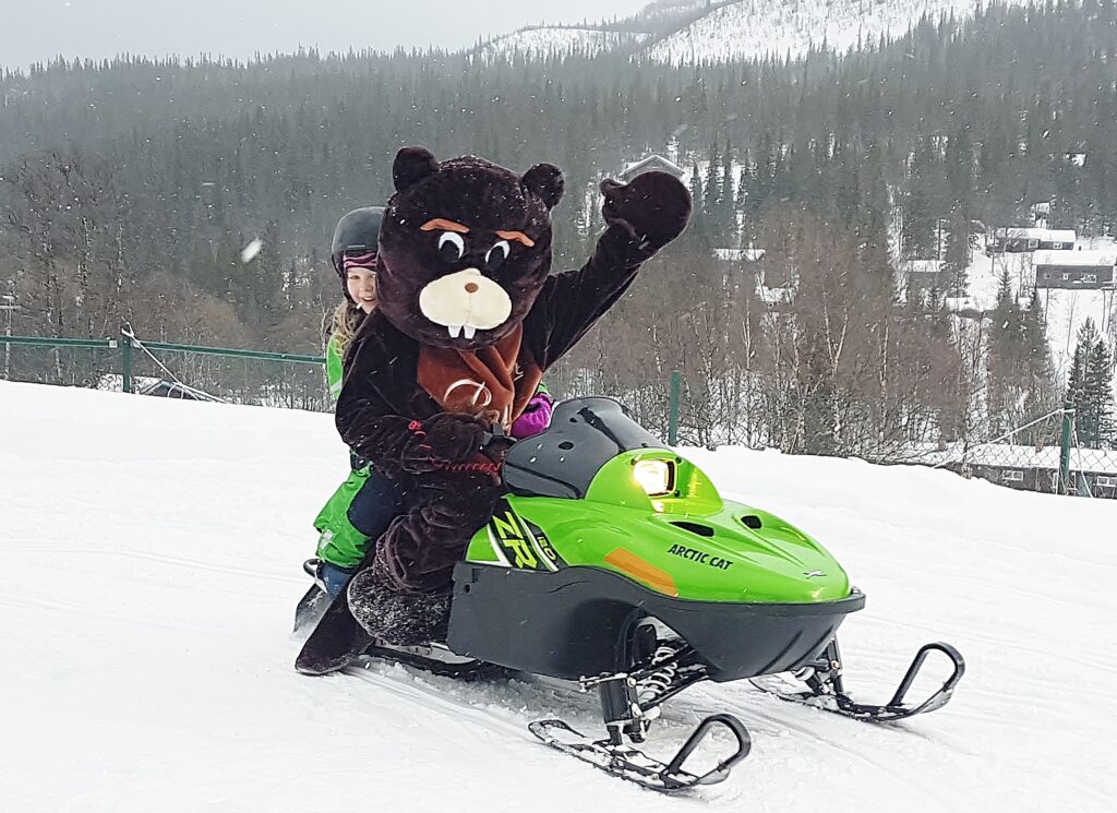 Bydalen maskot skoter vinter