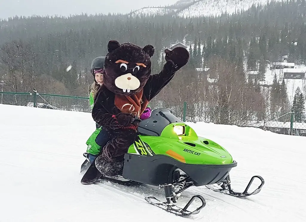 Bydalen maskot skoter vinter