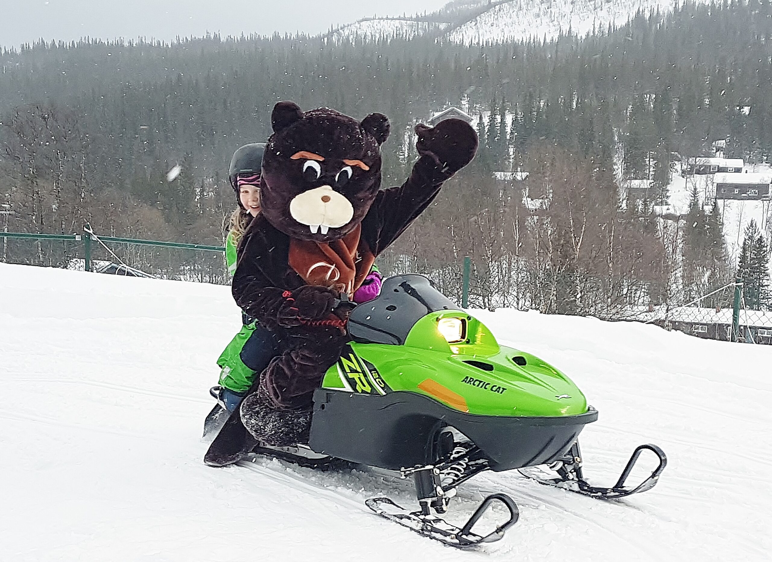Bydalen maskot skoter vinter