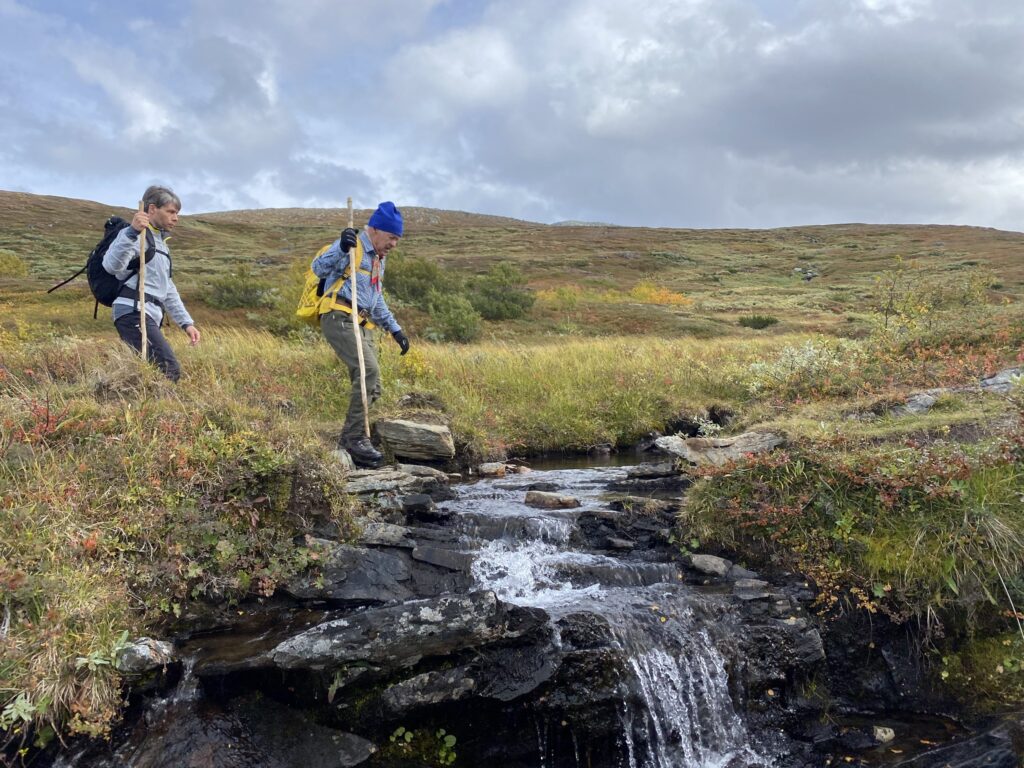 Andreas father on a hike. Photo: Andreas Edholm