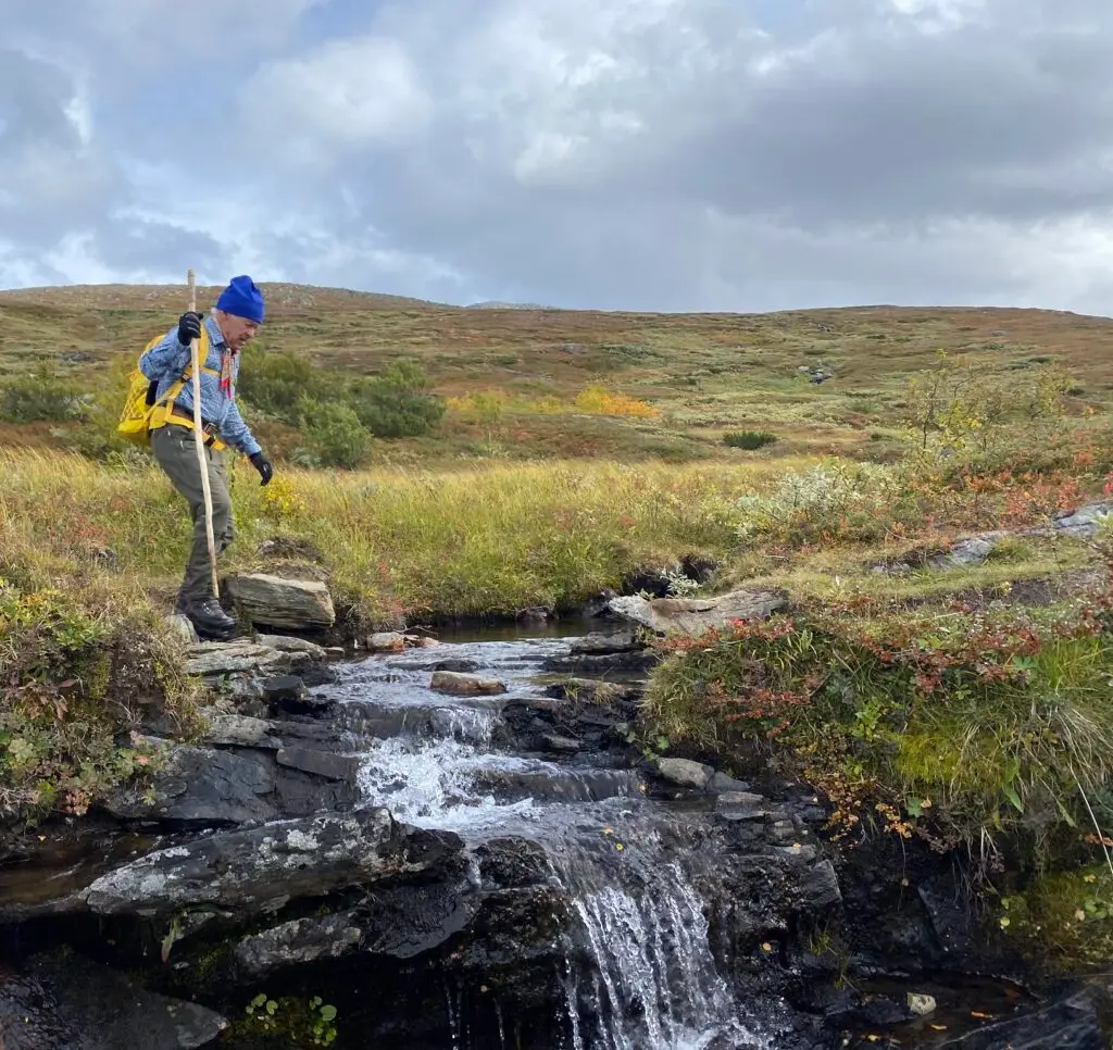 Andreas father on a hike. Photo: Andreas Edholm