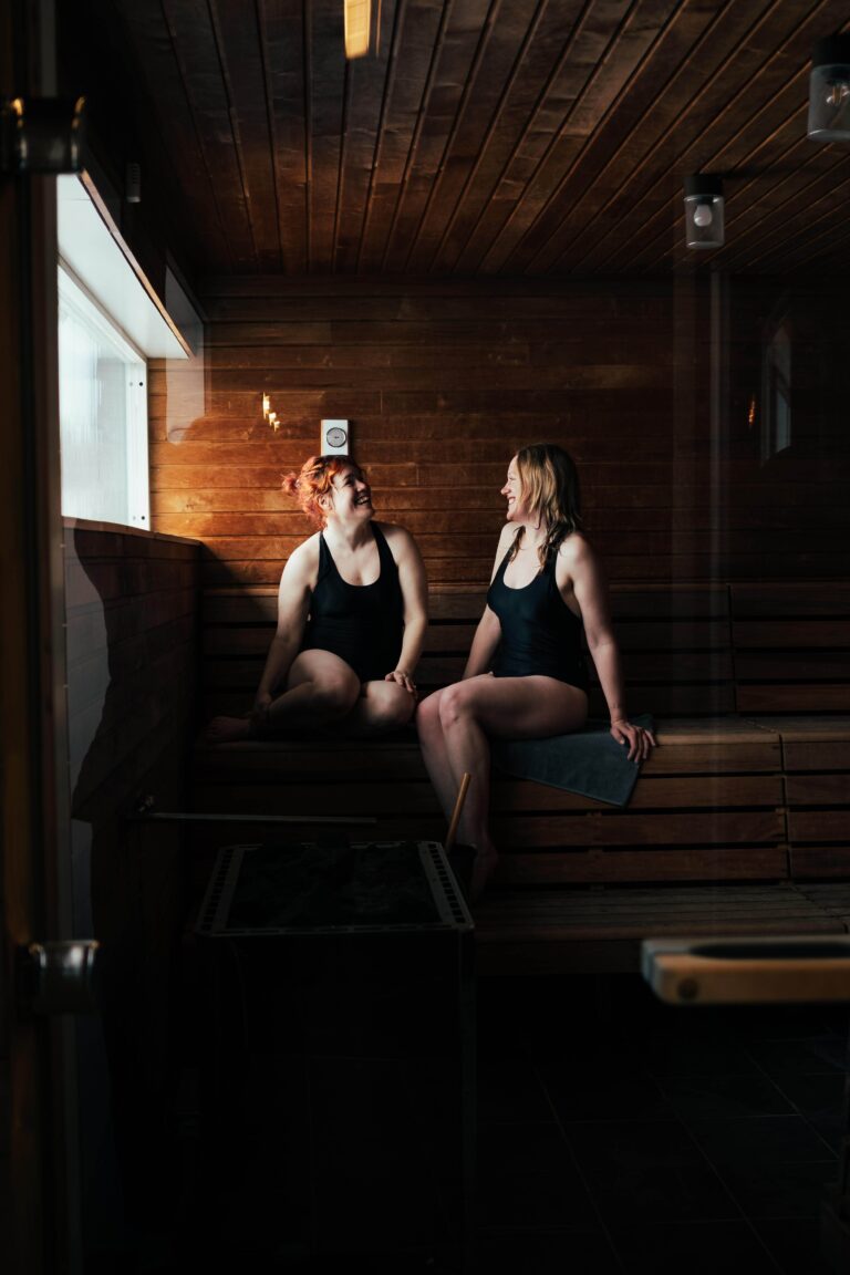 Bastubad i vackra Mii Gullo spa i Fjällnäs