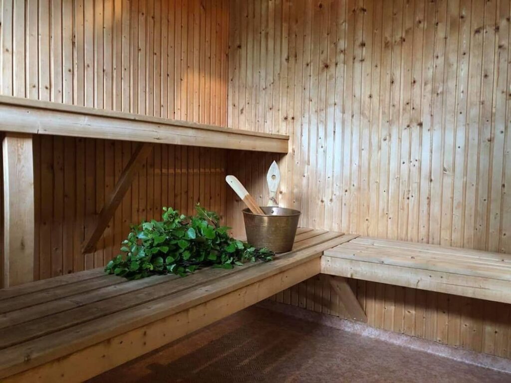 Bastubild från STF Fjällhornet resort i Ljungdalsfjällen. Foto: Eva Åslund