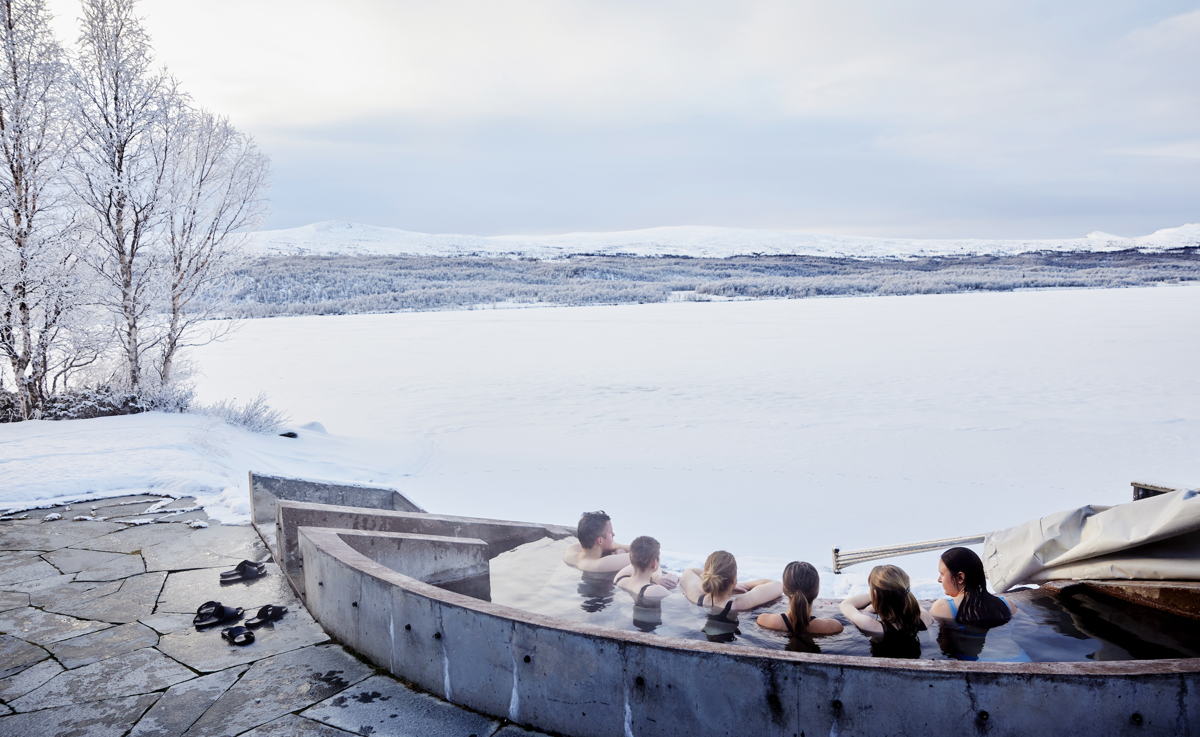 varm pool Fjällnäs Spa Mii Gullo