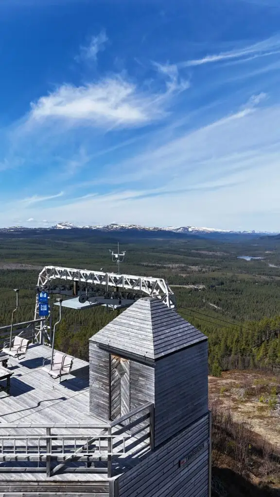Bastu i lifthus Tännäskröket Funäsfjällen