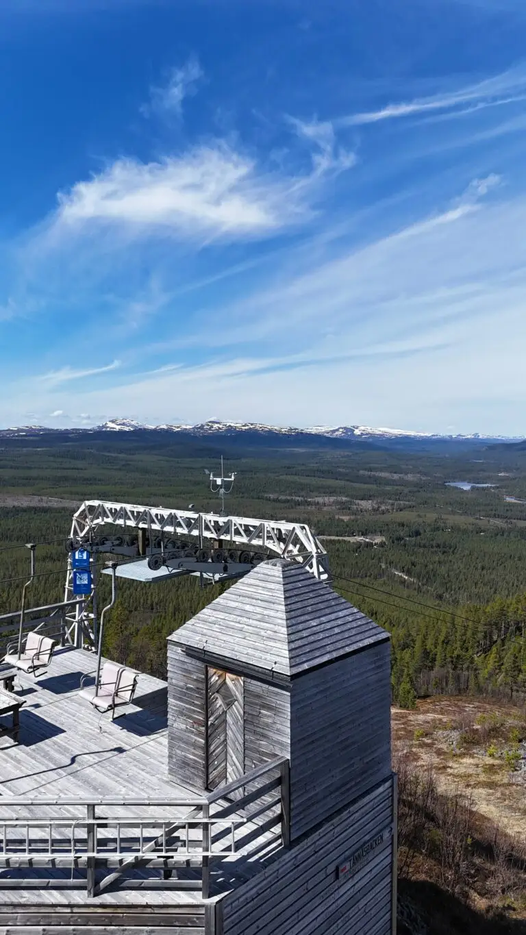 Bastu i lifthus Tännäskröket Funäsfjällen