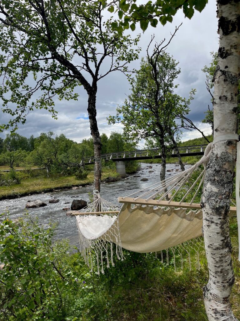 Hängmatta STF Storulvån fjällstation Viktor Sturk