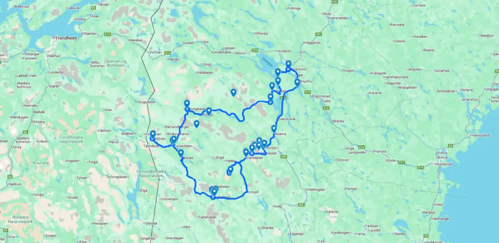 Södra rundturen Jämtland Härjedalen