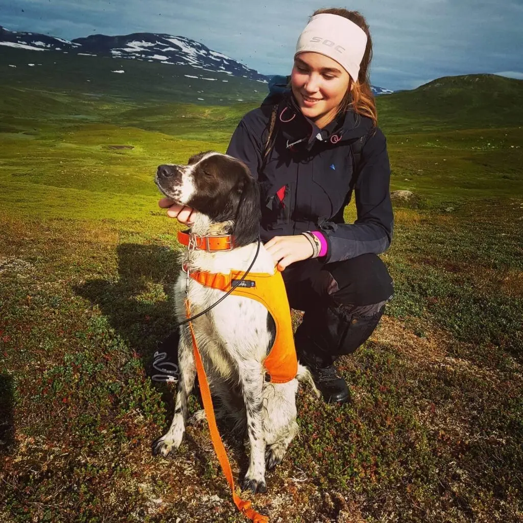 Jakt tjej hund Snasahögarna Anne Adsten