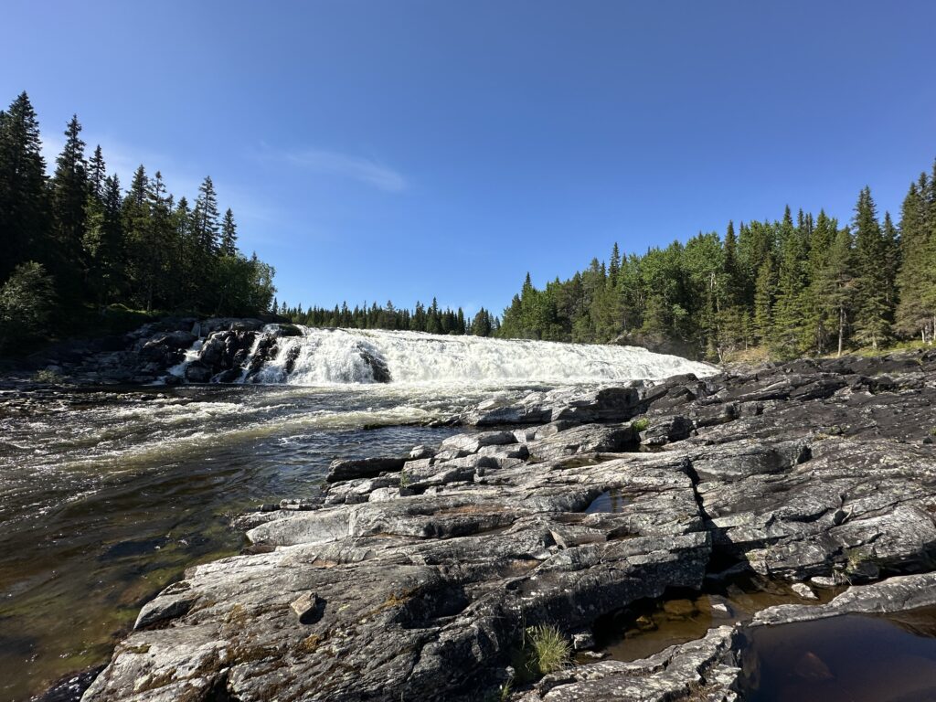 Rengsfallet vattenfall i Valsjöbyn, norra Krokom. Foto: Anne Adsten