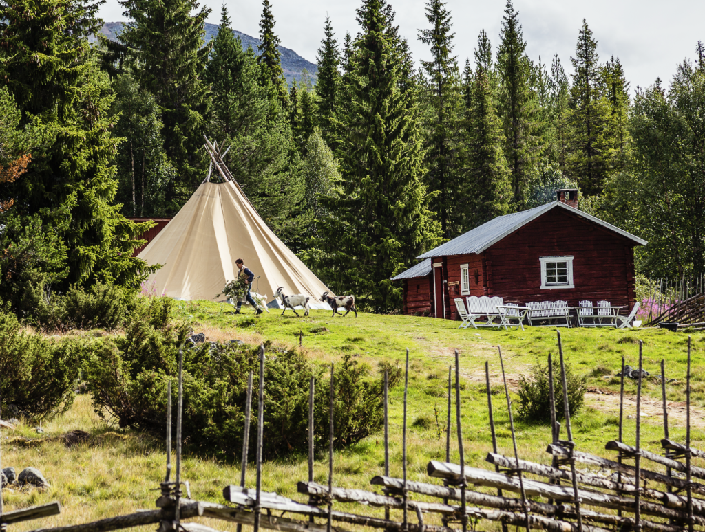 Fäboden Uppvallen i Lofsdalen