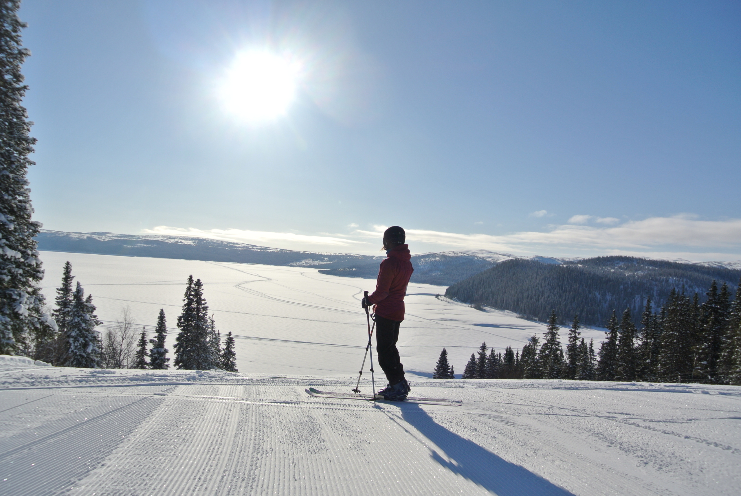 Blåsjöns fjällanläggning Telemarkskidor utsikt