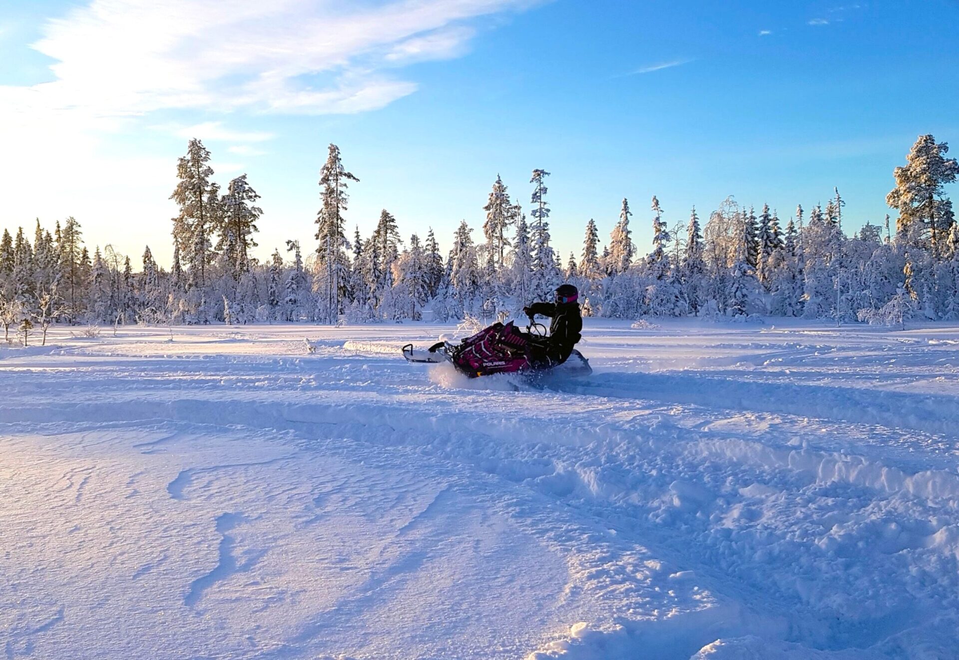 Skoteråkning Frostviken friåkningsområde burka