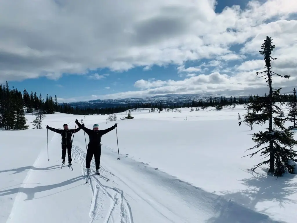 Turåkning vinter STF Björkvattnet Vildmarksvägen