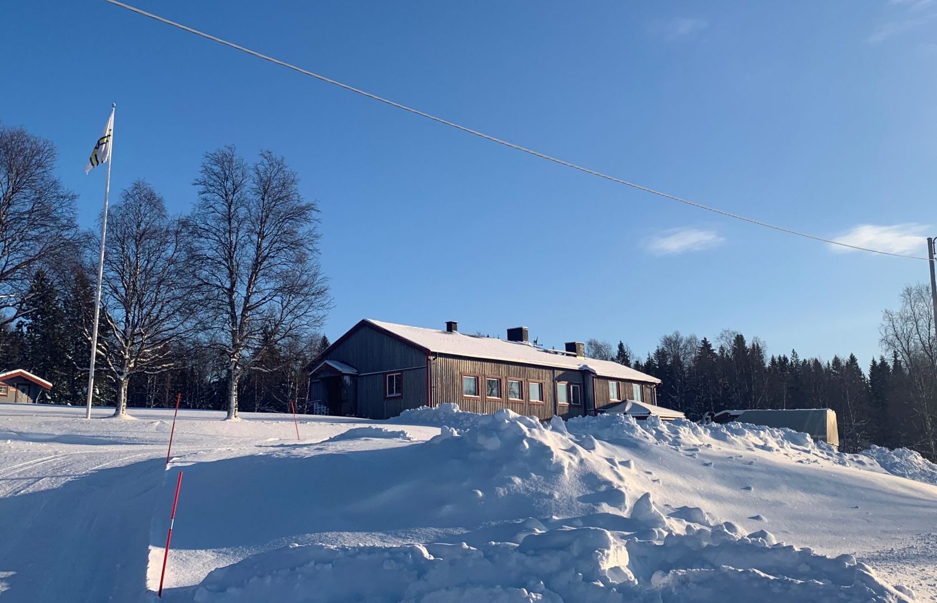STF Björkvattnet Vildmarksvägen vinter