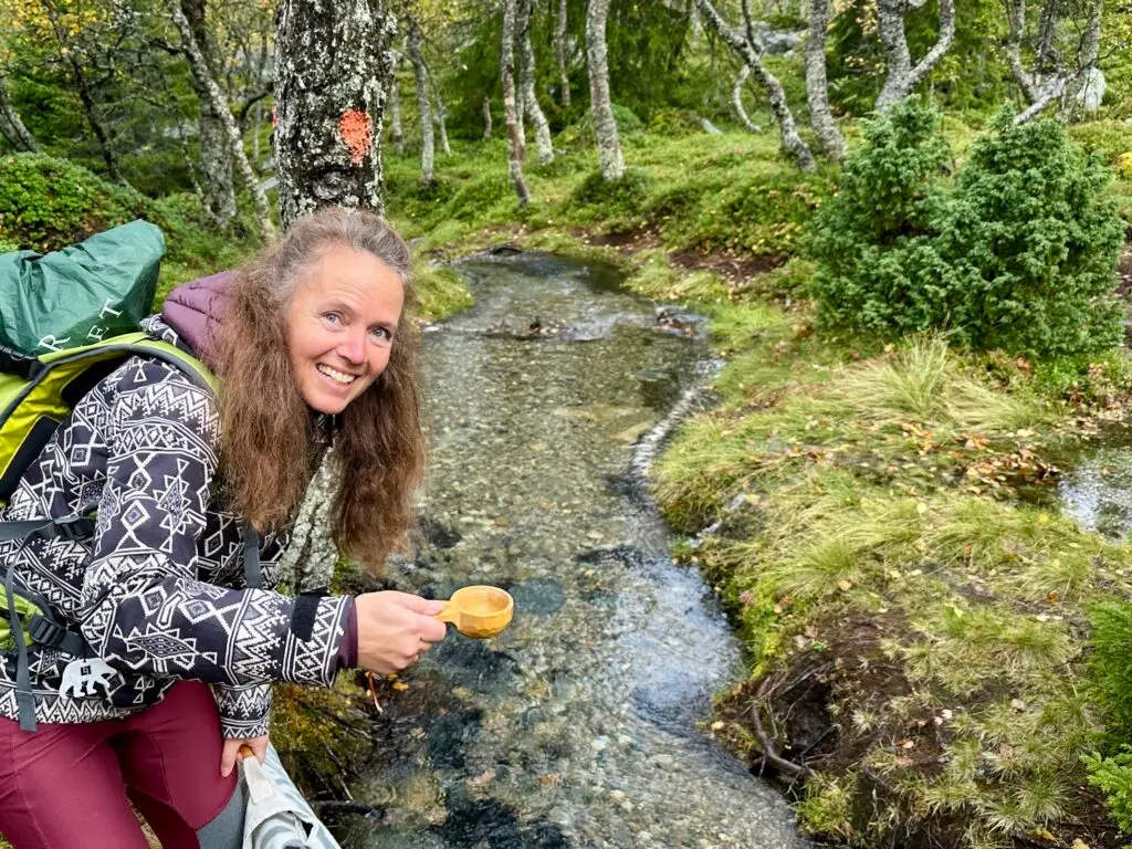 Bydalsfjällen vandring vatten från bäck Pauline Pedersen Lundh